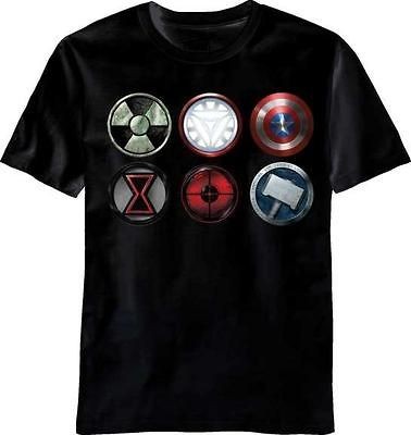 New Licensed Avengers Movie Straight Six Heroes Marvel Comics Adult T 