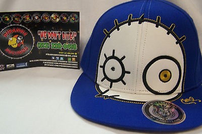   Blue Kid Face IMTD Urban Cap Flat Rimmed Snapback Cap Piranha Records