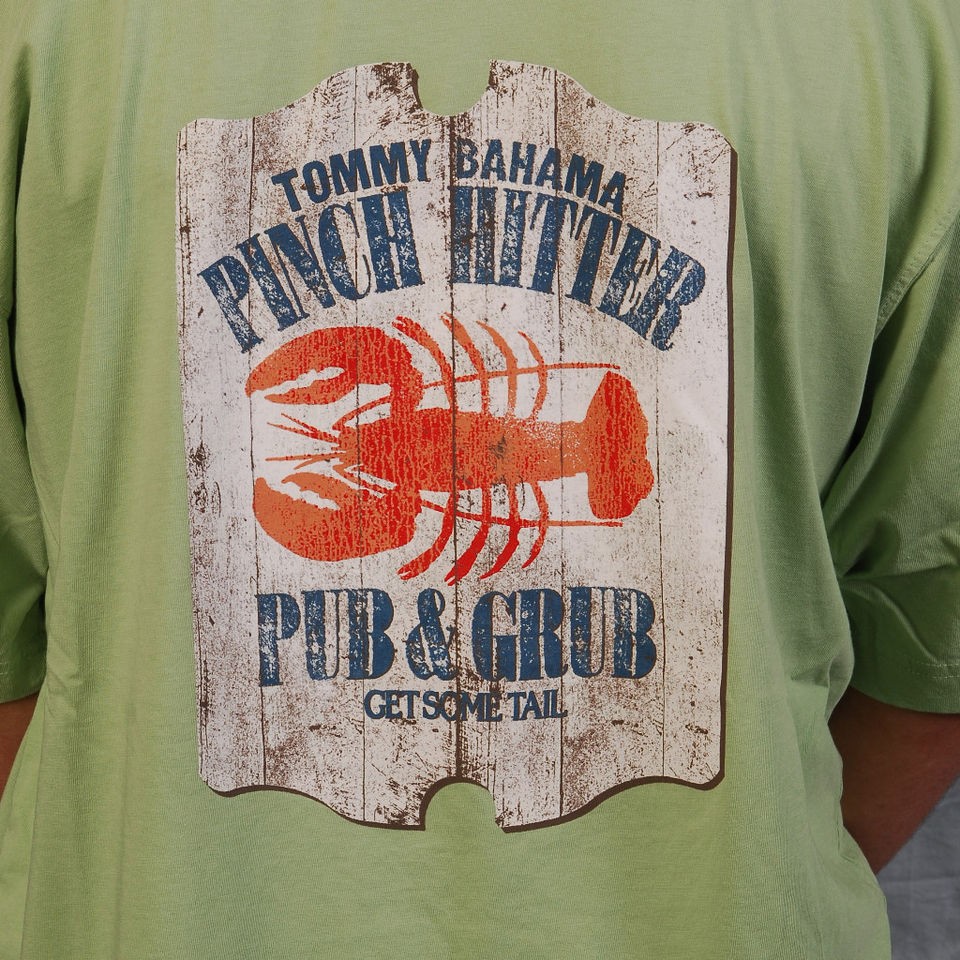 New Tommy Bahama Pinch Hitter Club Caterpillar TShirt