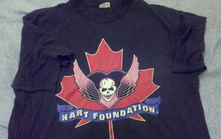 VINTAGE HART FOUNDATION T SHIRT XL 1997 WWF WWE BRET HART