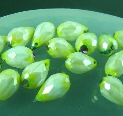 Charming 36 pcs Pale yellow 6*12mm Swarovski teardrop crystal beads 10 