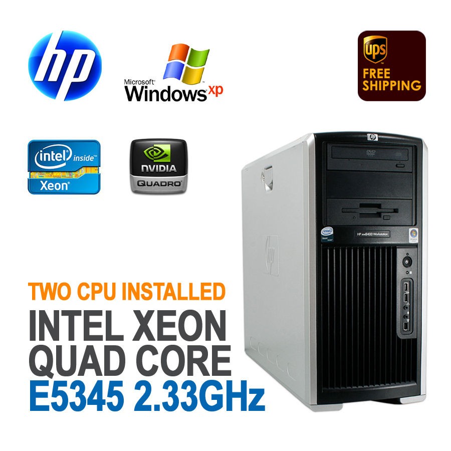 HP XW8400 Workstation 2xQC Xeon E5345 2.33GHz/4G/73G SAS/DVDRW/NVS285 