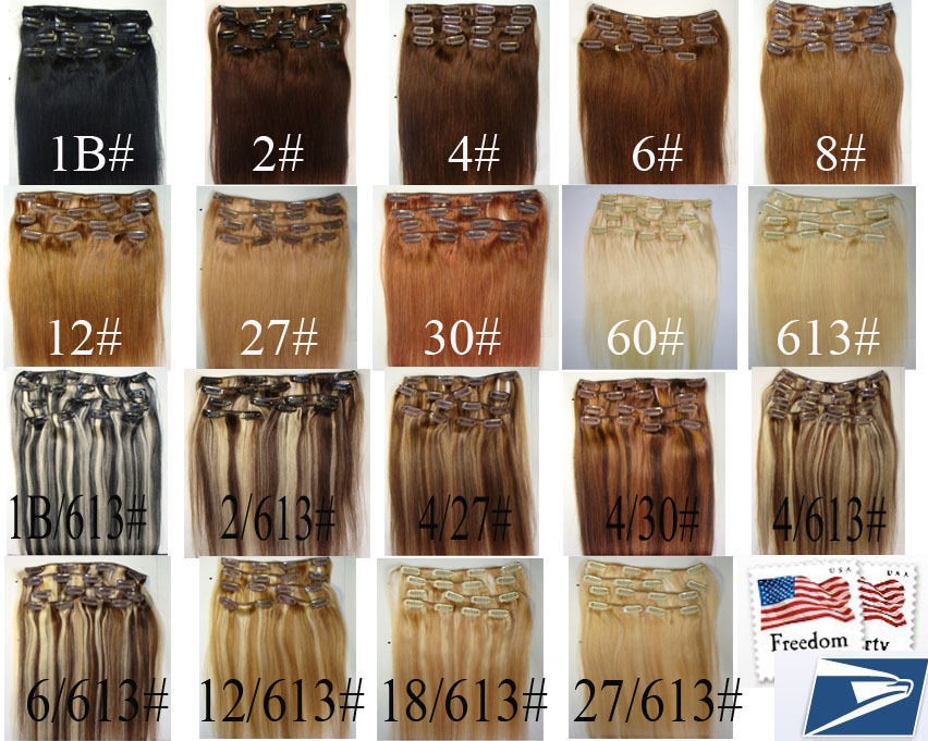 15 22 REMY HUMAN HAIR CLIP IN EXTENSIONS,7PC​S,FREE&FAST SHIPPING 