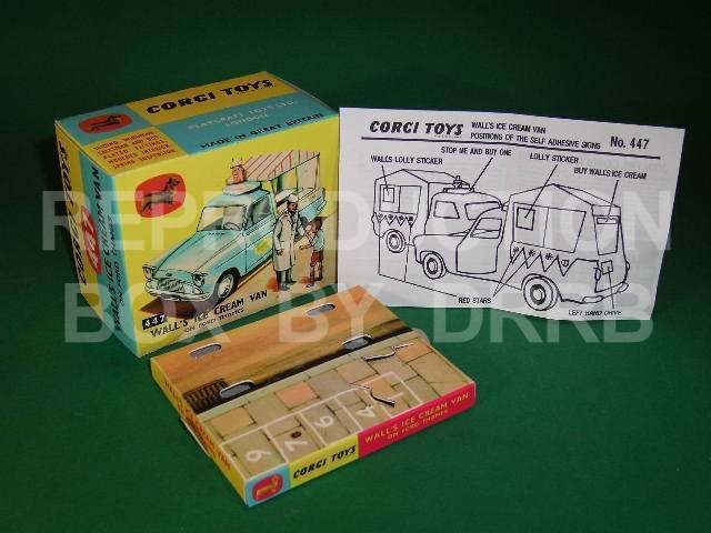 Corgi #447 Walls Ice Cream Van (non musical) – Reproduction Box by 