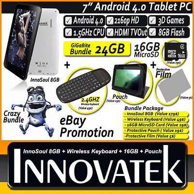   Tablet PC 1.5Ghz 2160p HDMI Capacitive Innovatek InnoSoul 8WK16GB