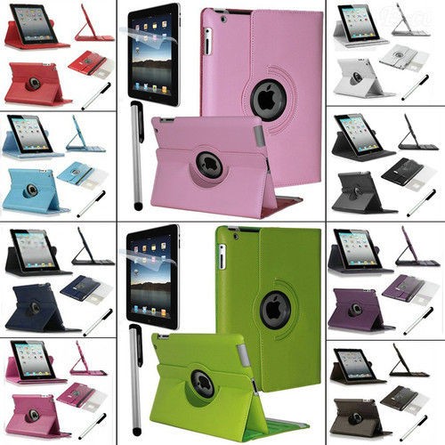 The New iPad 3rd 2 Smart Cover Slim PU Leather Case Wake Sleep Stand 