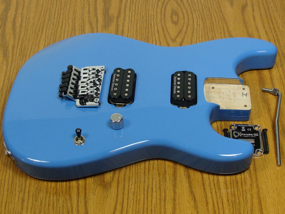 LOADED 2012 Charvel San Dimas Style Pro Mod 1 2H BODY Candy Blue $70 