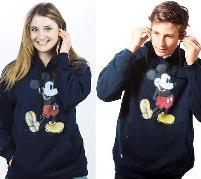 Hoodie Buddie Disney Classic Mickey Navy Blue Pullover Sweatshirt  