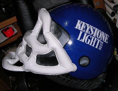 KEYSTONE LIGHT BEER INFLATABLE DISPLAY FOOTBALL HELMET 1993