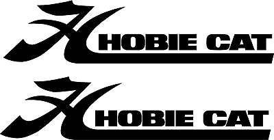 Qty 2 Hobie Cat Boat Vinyl Sticker Decal 24