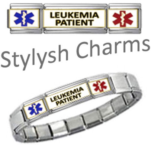   PATIENT MEDICAL ALERT ID Italian Charm Bracelet 9mm Links x18 SML205