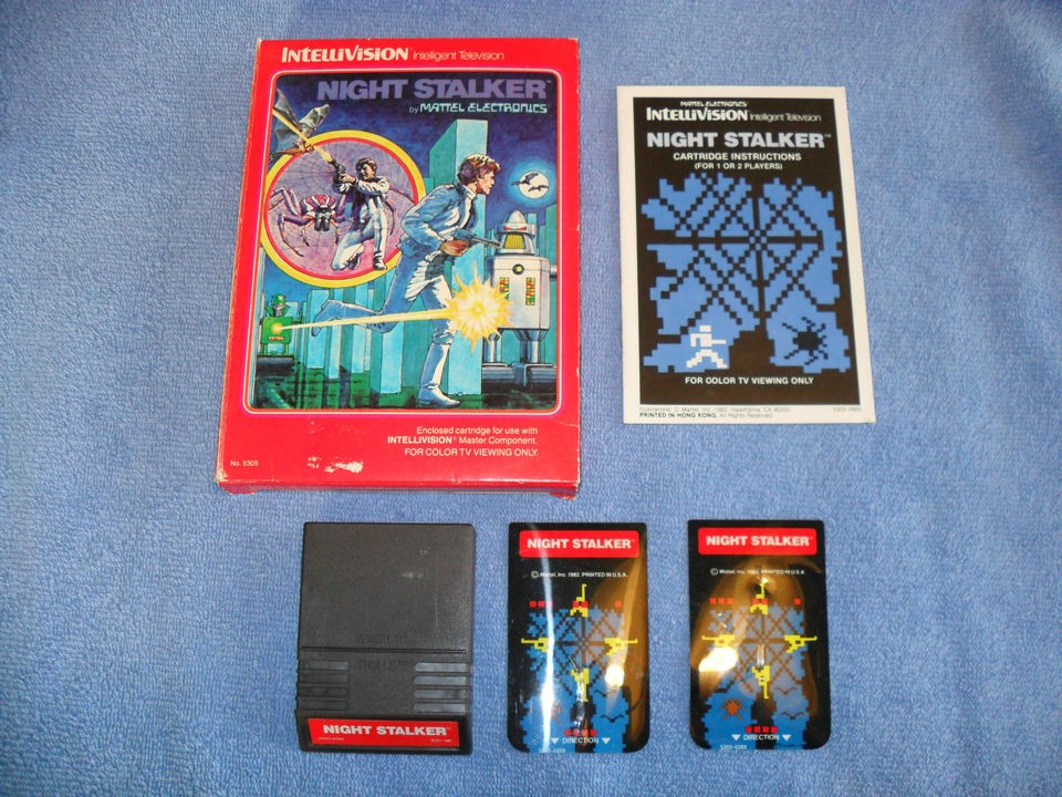 NIGHT STALKER Intellivision Game COMPLETE CIB ***