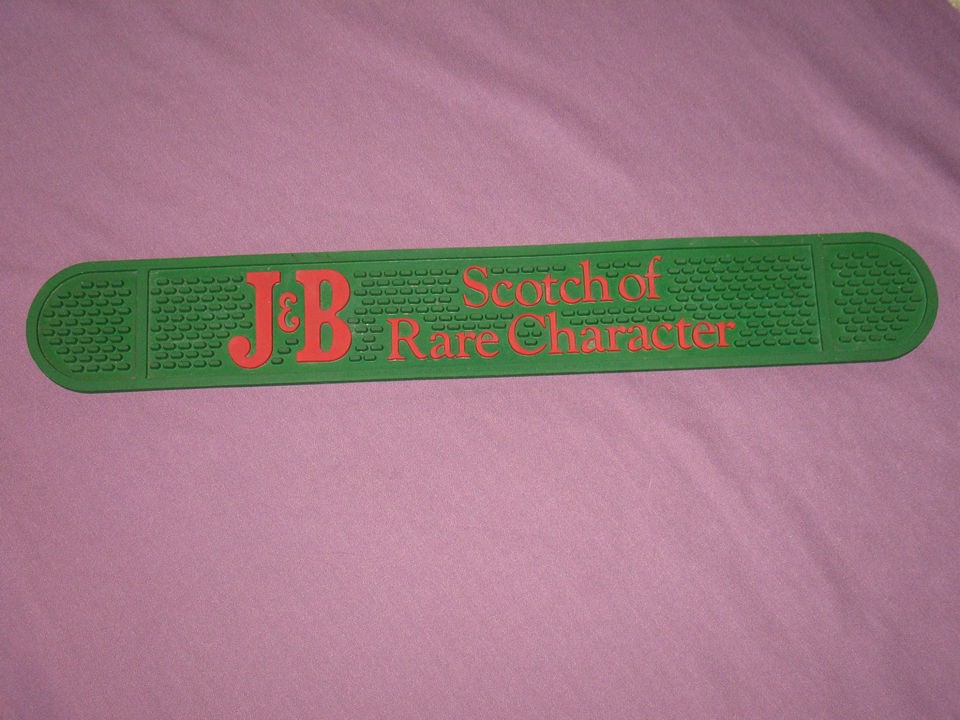 Vintage J&B Scotch of Rare Character Rubber Bar Spill Mat