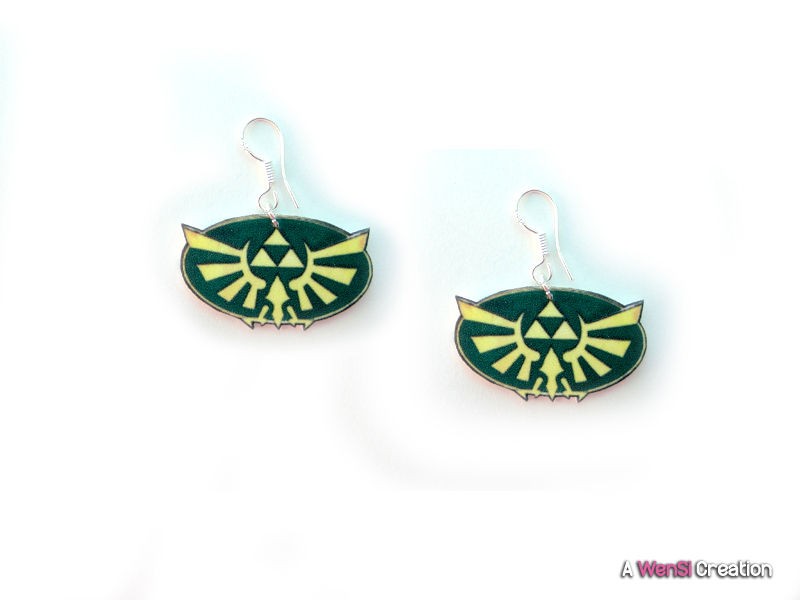 Legend of Zelda Accessories Triforce Green and Yellow