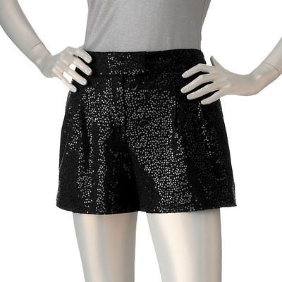 Jennifer Lopez Embellished Shorts Black Gl Jungle Silver Gold 