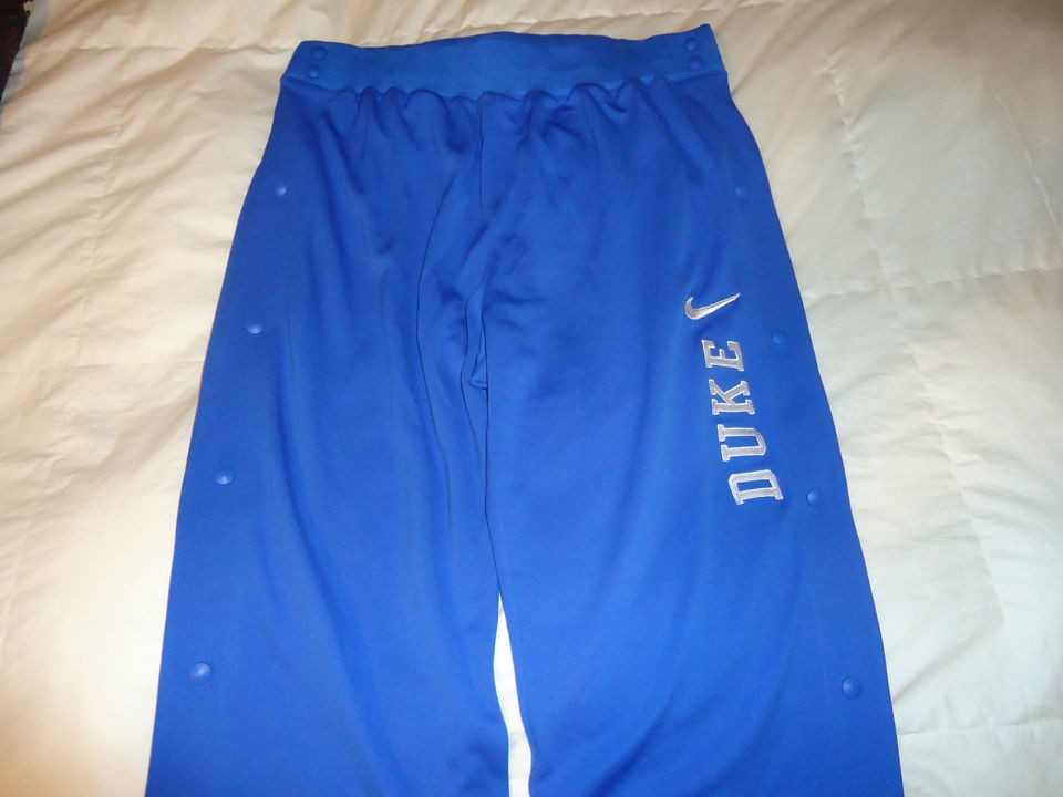   DUKE BLUE DEVILS BASKETBALL WARM UP PANTS BREAK AWAY SHORTS JERSEY