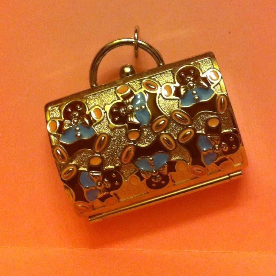 JUDITH LEIBER for  Teddy Bear Enamel Mini Purse