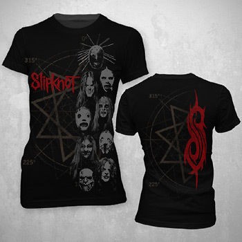 SLIPKNOT STACKED HEADS JUNIOR TEE SHIRT S M L XL