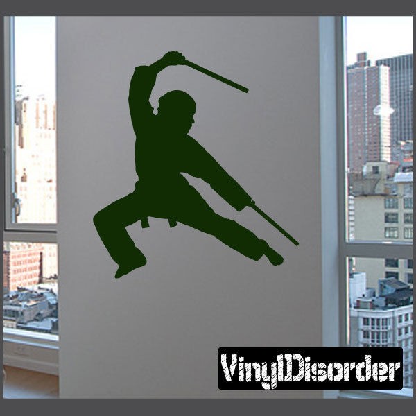 Karate AL 014 Sports Vinyl Decal Car or Wall Sticker Mural