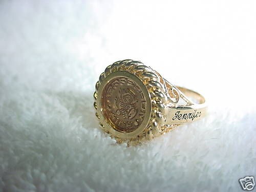 B23  JEFFERSON HIGH CLASS SCHOOL RING 2015 (JENNIFER)