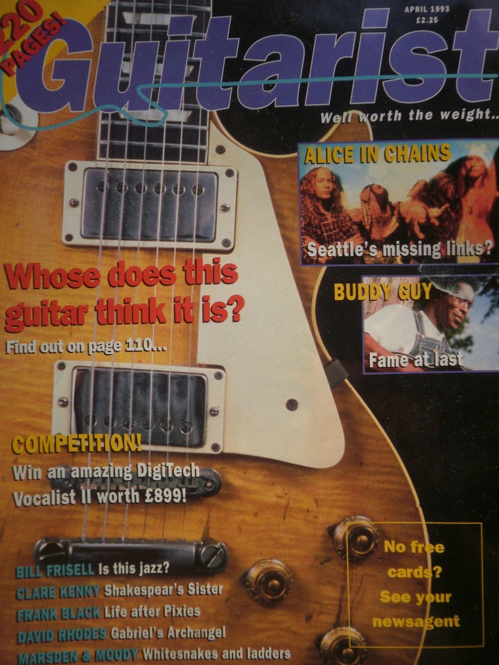 GUITARIST 04/93 ALICE IN CHAINS   BUDDY GUY   59 LES PAUL STANDARD 