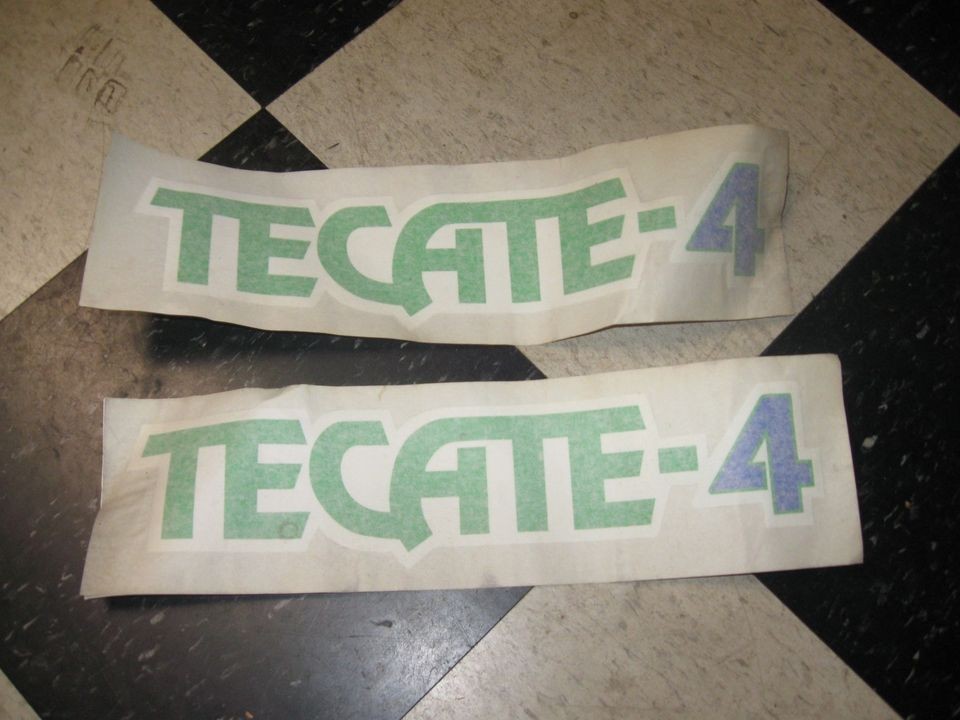 Kawasaki KXF250 KXF 250 TECATE 4 1988 REAR FENDER DECALS STICKERS