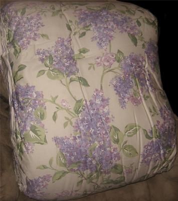 RALPH LAUREN Cape Elizabeth Lilac Purple & Cream Floral FULL/QUEEN 