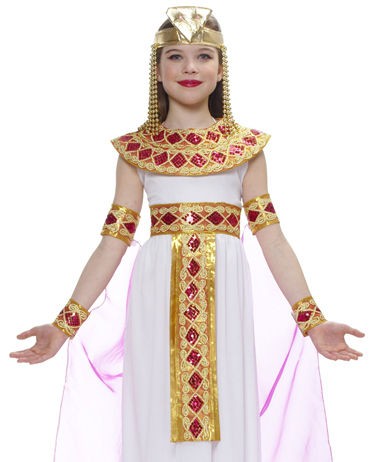 Kids Cleopatra Egyptian Princess Girl Halloween Costume