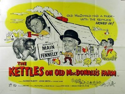 KETTLES ON OLD MACDONALDS FARM 1957 Marjorie Main, Parker Fennelly UK 