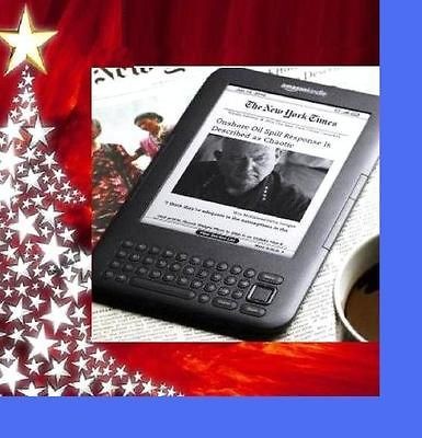 NEW  *KINDLE 3* GLOBAL 3G+WIFI 6 BOOK EREADER BLACK SPECIAL ED 