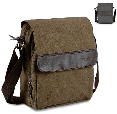 mans canvas oxford messenger bag casual cross body shoulder totes 