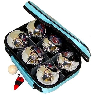 Petanque 6 boule Set in Nylon Case