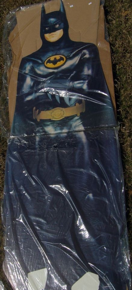 1989 BATMAN MOVIE CARDBOARD STAND UP MINT & UNFOLDED IN ORIGINAL 