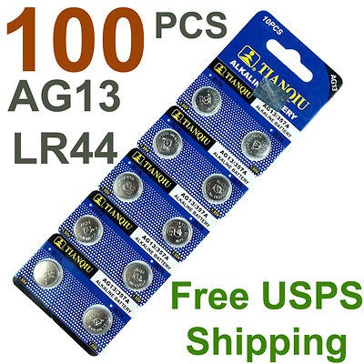   LR44 AG13 357 LR1154 1.5V Alkaline Battery Watch Lighter US Free ship