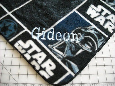 Star Wars Print Personalized Baby Blanket Fleece (29 x 30 size 