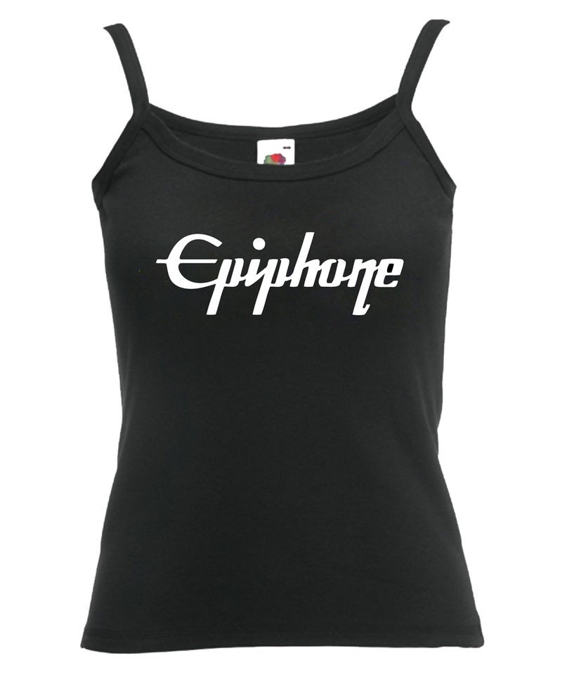 EPIPHONE Ladyfit Vest Tshirt Classic Gibson Guitar Retro SG Les Paul 