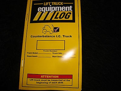 LIFT TRUCK EQUIPMENT LOG COUNTERBALANCE I.C. TRUCK