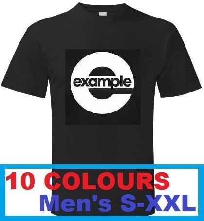 EXAMPLE COVER LOGO CD ALBUM MUSIC Mens T SHIRT  S   XXL   R&B Retro 