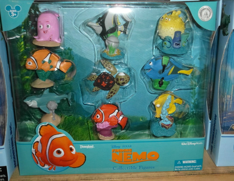 DISNEY PARKS FINDING NEMO COLLECTIBLE FIGURE SET / CAKE TOPPERS   NEW