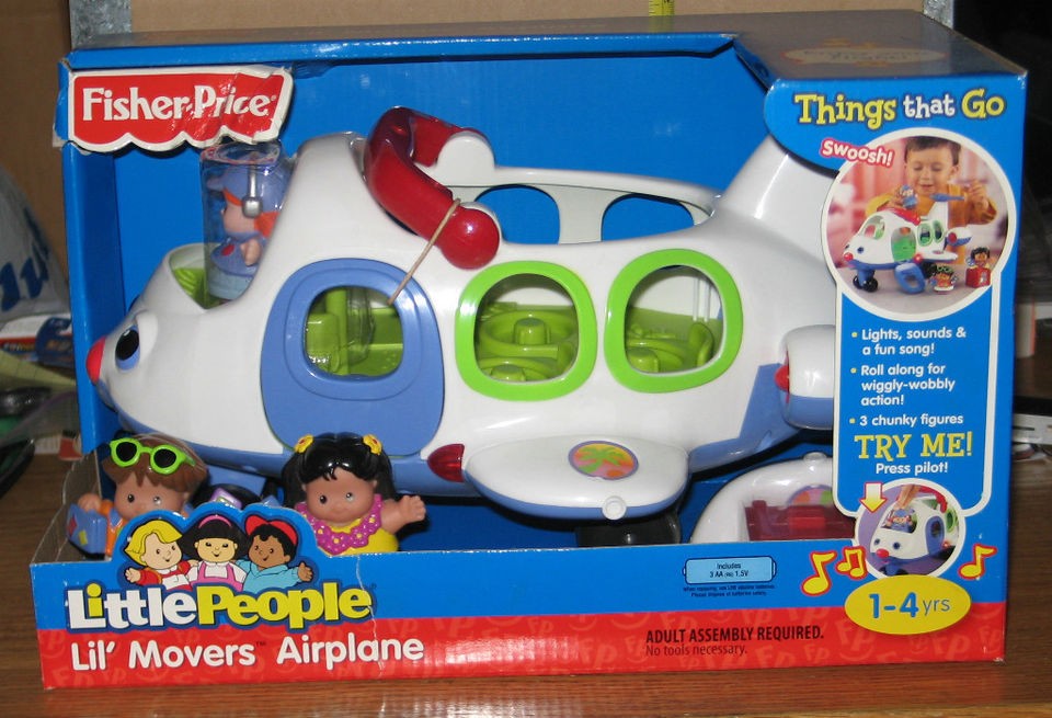 MATTEL FISHER PRICE LITTLE PEOPLE LIL MOVERS AIRPLANE