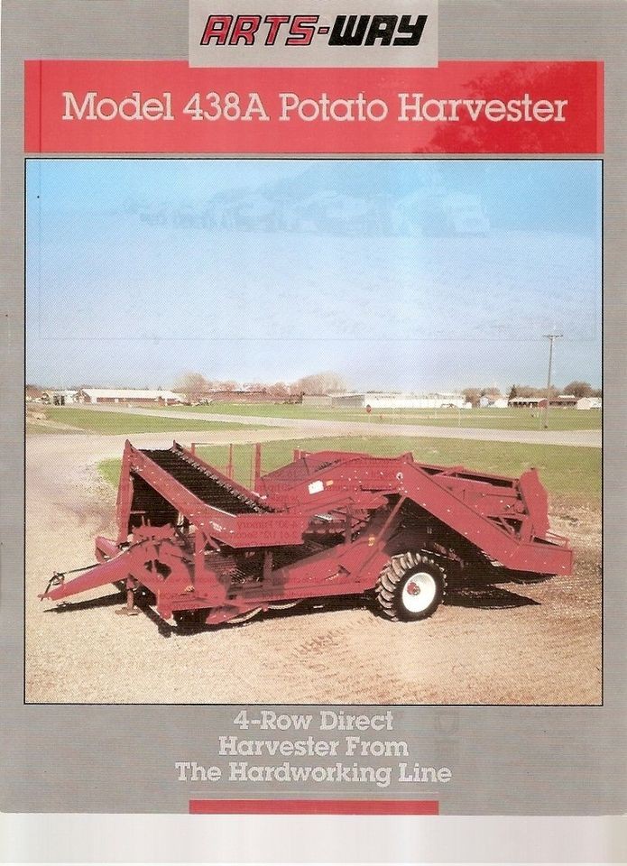 Farm Equipment Brochure   Arts Way   438A   Potato Harvester (FB632)