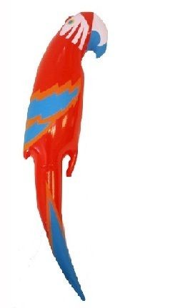 Inflatable parrot   48cm   fancy dress, hawaiian party, pirate costume