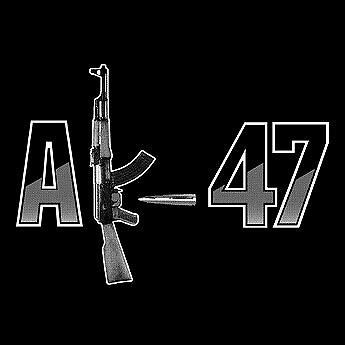   62×39mm assault rifle machine gun SCREEN PRINTED TEE sz= L