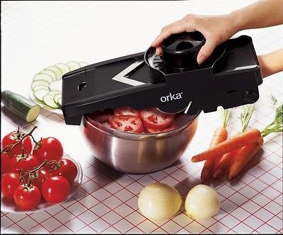 Mastrad Orka Deluxe V Blade Mandoline Grater Slicer with Guard NEW