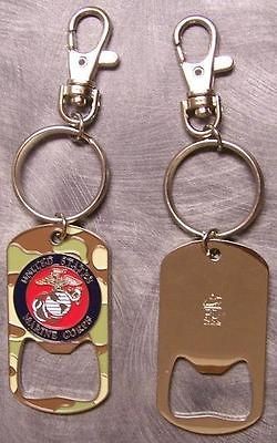   Key Ring & Bottle Opener combination U S Marine Corps USMC NEW