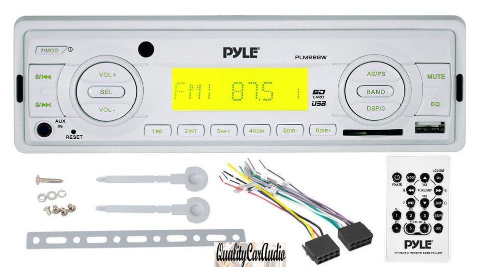 NEW Pyle Marine AM/FM USB/SD Stereo Player Receiver Aux In for iPod 