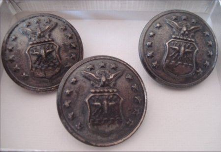 Waterbury Button Co. Eagle Shield 13 Stars Metal Buttons