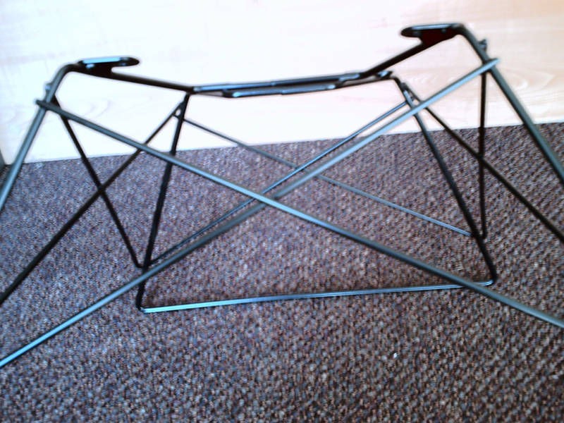 Eames Cats Cradle Rod low base Black for Heman Miller shell