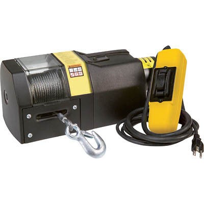 WINCH   .6 HP   110V   240v AC   1,000 Lb Cap   50 Ft Cable   Gear 