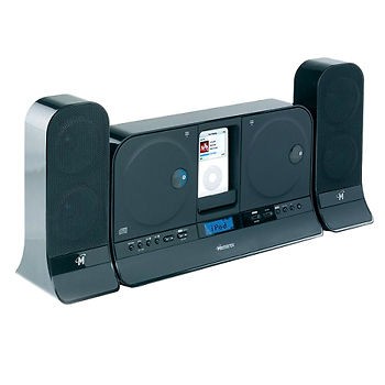 MEMOREX iPOD SPEAKER SYSTEM DUAL CD PLAYER NEW Mi1112